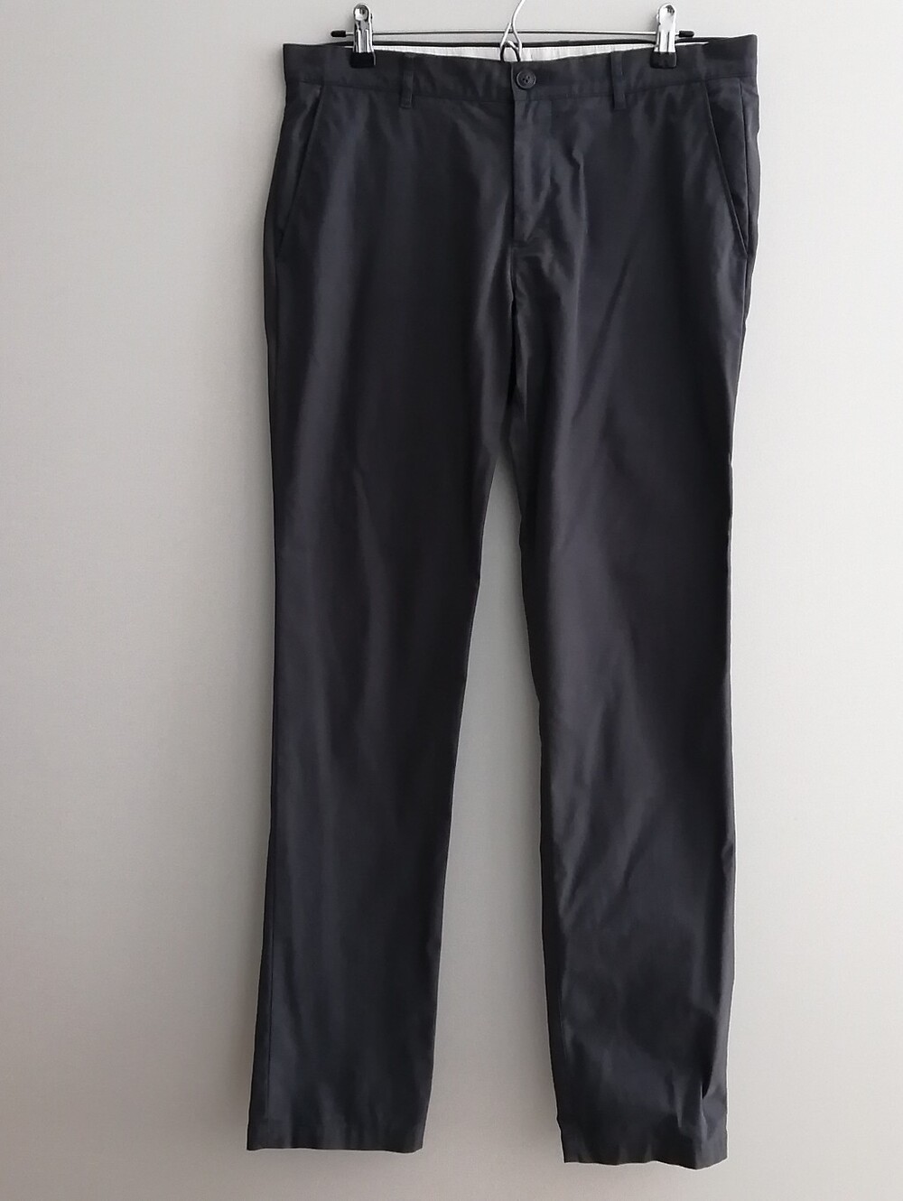 Calvin Klein Slim Fit Chino Pants Dark Grey Size 31x32